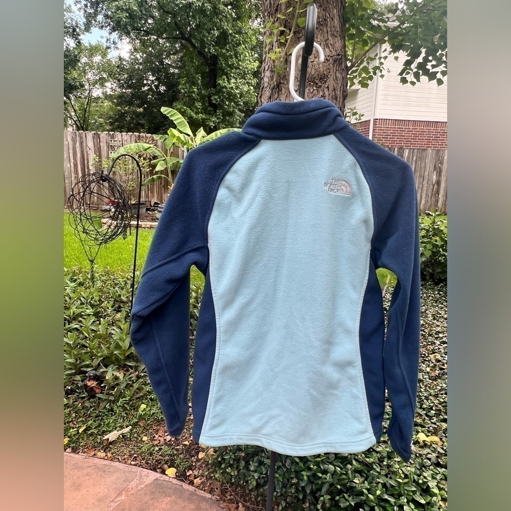▶️ The North Face ◀️ Fleece full zip jacket. Blue / baby blue. Size Small. - Picture 6 of 8